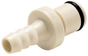 PLC2200412 - Stecker PP mit Schlauchtülle 6,4 mm ohne Absperrung