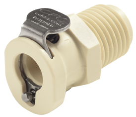 PMC100412 - Kupplung PP mit konischem AG 1/4" NPT ohne Absperrung