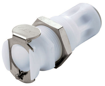 PLC11004 - Kupplung Acetal Schott/JG Steckanschluss 6,4 mm ohne Absperrung