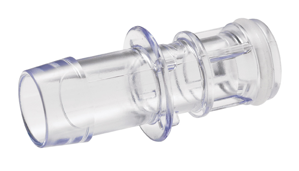 MPC22006T03M - Stecker Polycarbonat mit Schlauchtülle 9,5 mm Schlauch ID, Silikon-O-Ring Kl.VI