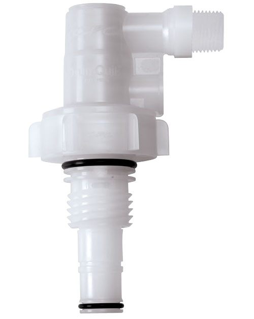 DQPRO120712207 - Entnahmekopf mit 3/4" BSPP Anschluss, PP FKM-Dichtungen und Hastelloy-C® Feder