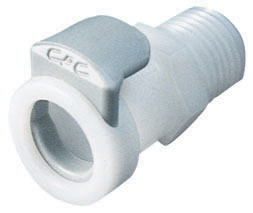 APC10004 - Kupplung Acetal mit konischem AG 1/4" NPT ohne Absperrung