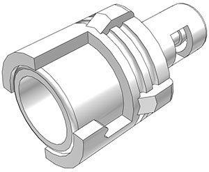 SMF01 - Submini.-Kupplung Acetal mit 1,6 mm Schlauchtülle ohne Absperrung