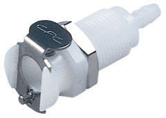 12600 - Kupplung Acetal Schott mit Schlauchtülle 3,2 mm ohne Absperrung, NSF (PMC1602 NSF)