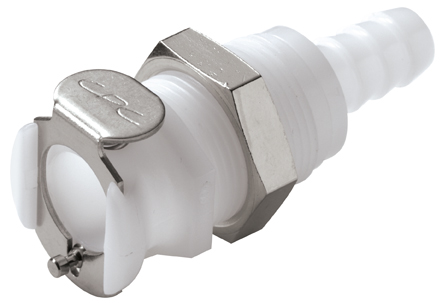 PLC16005 - Kupplung Acetal Schott mit Schlauchtülle 7,9 mm ohne Absperrung