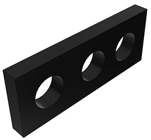 CP103 - Multi-Mount Platte 1/8" mit 3 Stationen