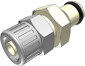 PMC200412 - Stecker PP mit Klemmverschraubung 6,4 x 4,3 mm ohne Absperrung