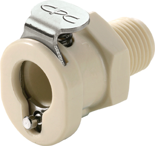 PMC100212 - Kupplung PP mit konischem AG 1/8" NPT ohne Absperrung