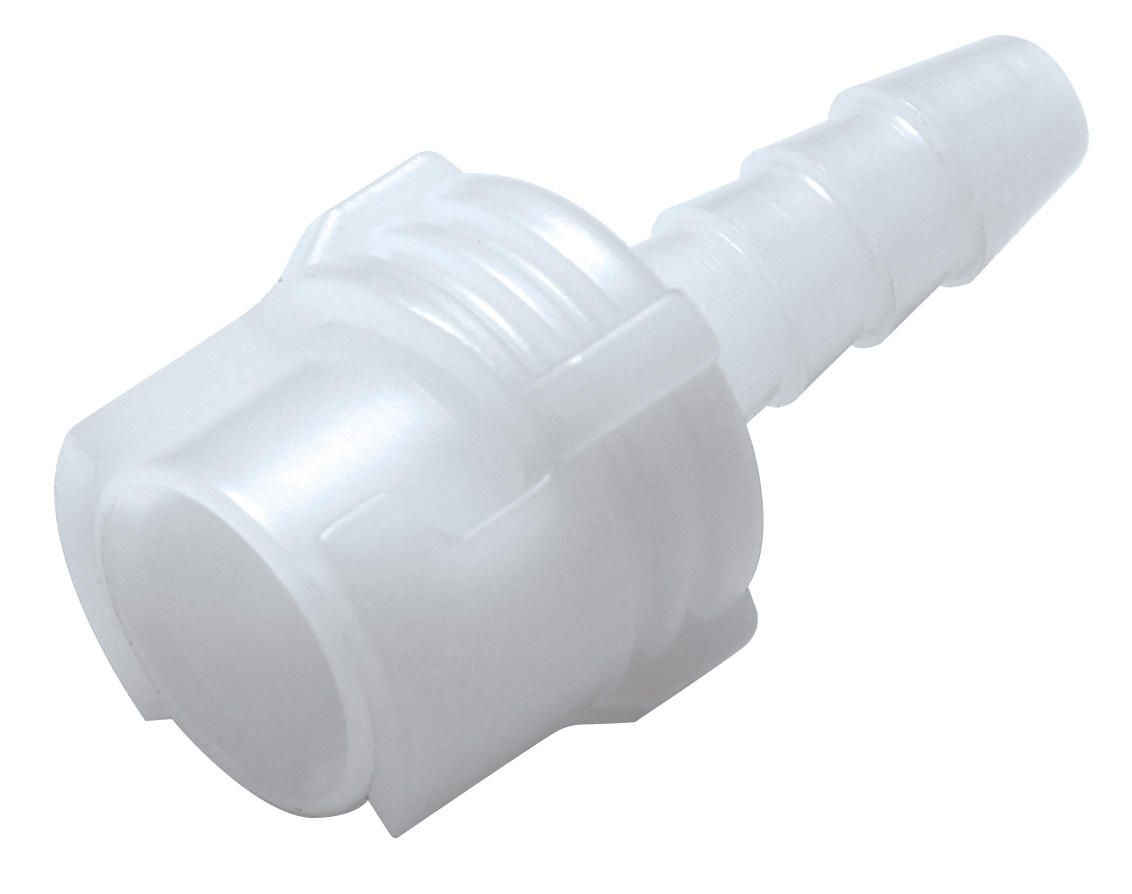 SMF02 - Submini.-Kupplung Acetal mit 3,2 mm Schlauchtülle ohne Absperrung