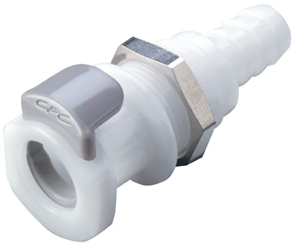 APC16006 - Kupplung Acetal Schott mit Schlauchtülle 9,5 mm ohne Absperrung