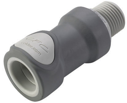 NS6D10008HC - Kupplung PP mit konischem AG 1/2" NPT mit Absperrung, Non-Spill Hastelloy-C® Feder