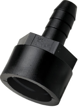 2403000 - Aufschraub-Schlauchtülle PP 1/2" auf 1/2" NPT Innengewinde