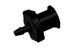 LF2131 - FEMALE LUER 1/16 HB BLACK NYLON