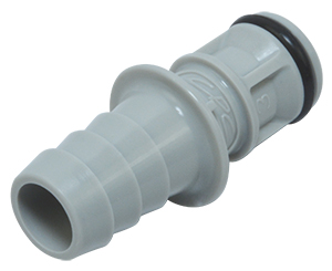 EFC22612 - Stecker PP mit Schlauchtülle 9,5 mm ohne Absperrung