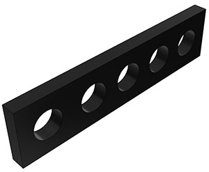 CP105 - Multi-Mount Platte 1/8" mit 5 Stationen