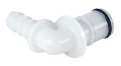 APC23004 - Stecker Acetal mit Winkel-Schlauchtülle 6,4 mm ohne Absperrung